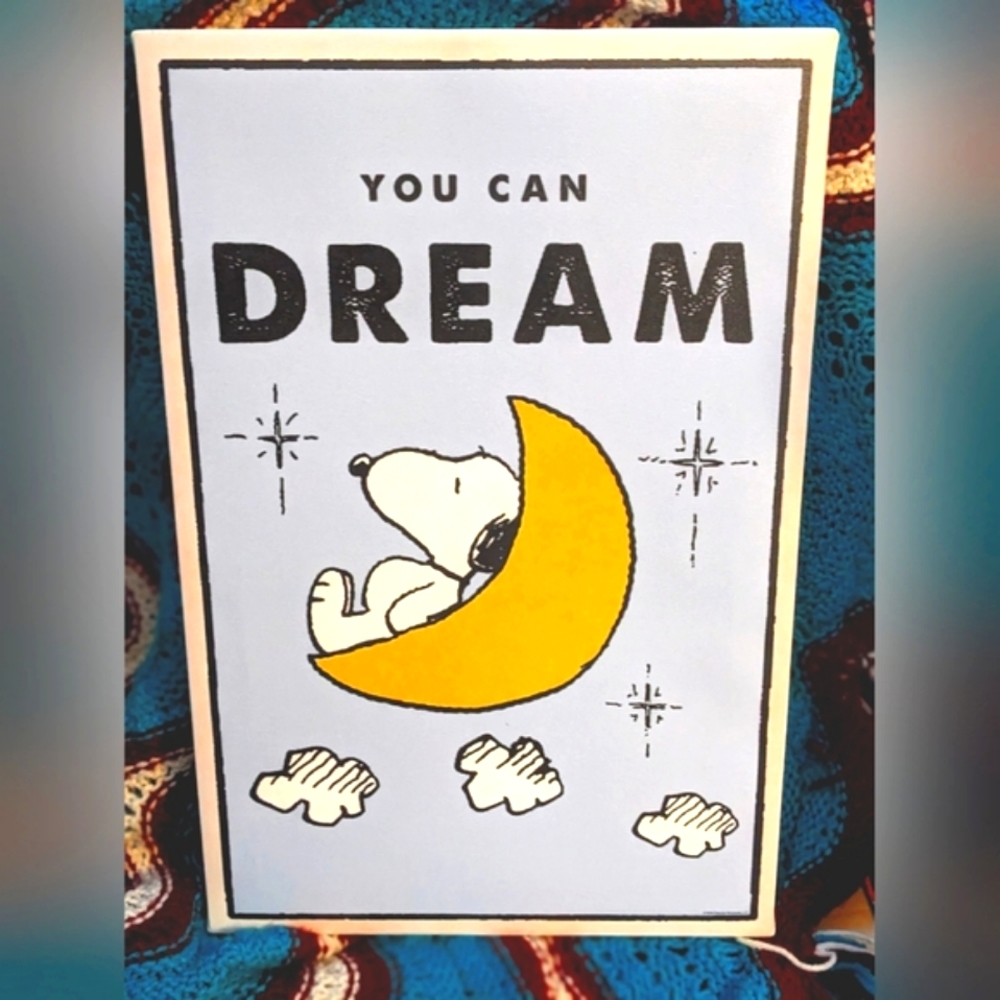 PEANUTS | IKONICK | You Can Dream 12x18 Canvas with 1.5" Frame Wrap